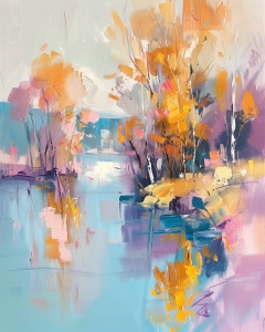 Abstrakte Herbstlandschaft