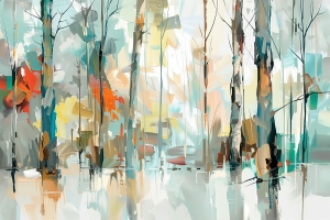 Rayos de sol en el bosque