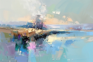 Paesaggio selvaggio astratto