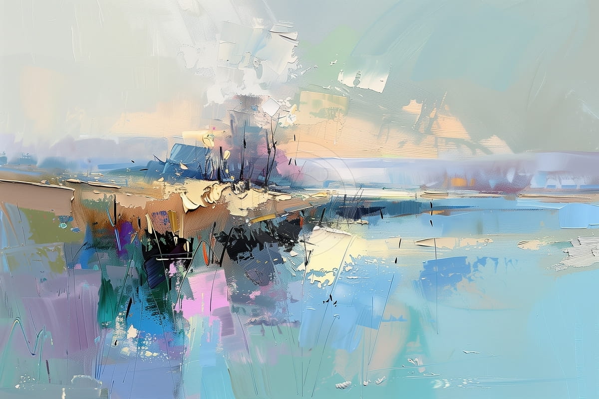 Paesaggio selvaggio astratto