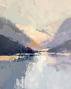 Abstrakte graue Landschaft