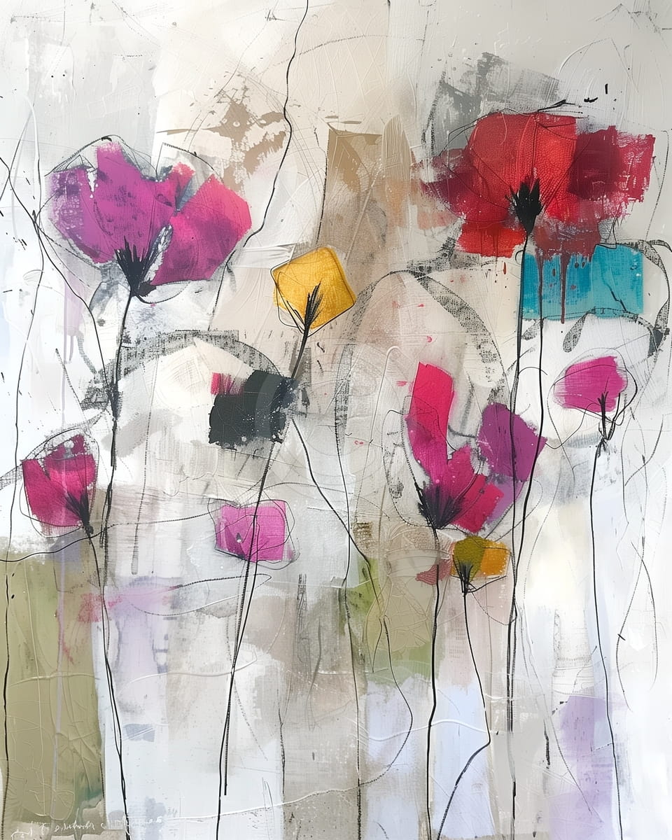 Composition florale moderne