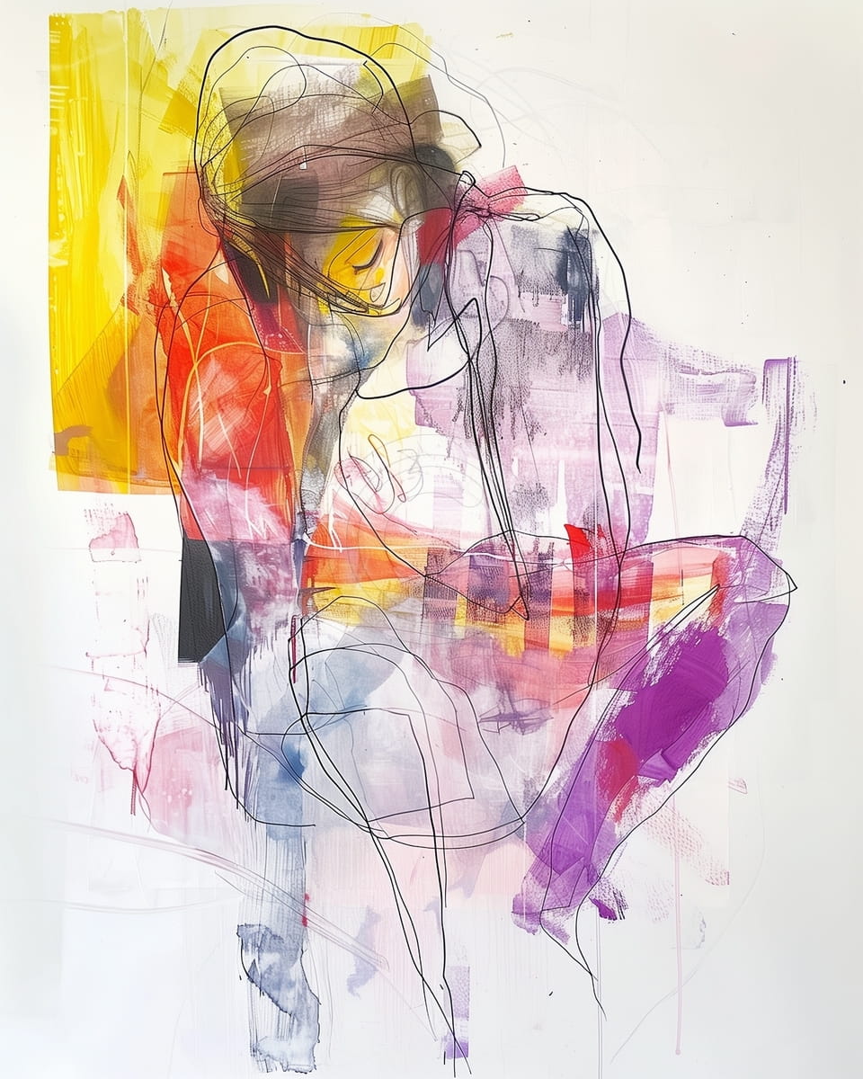 Portrait moderne au crayon