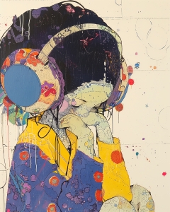 La chica de los auriculares