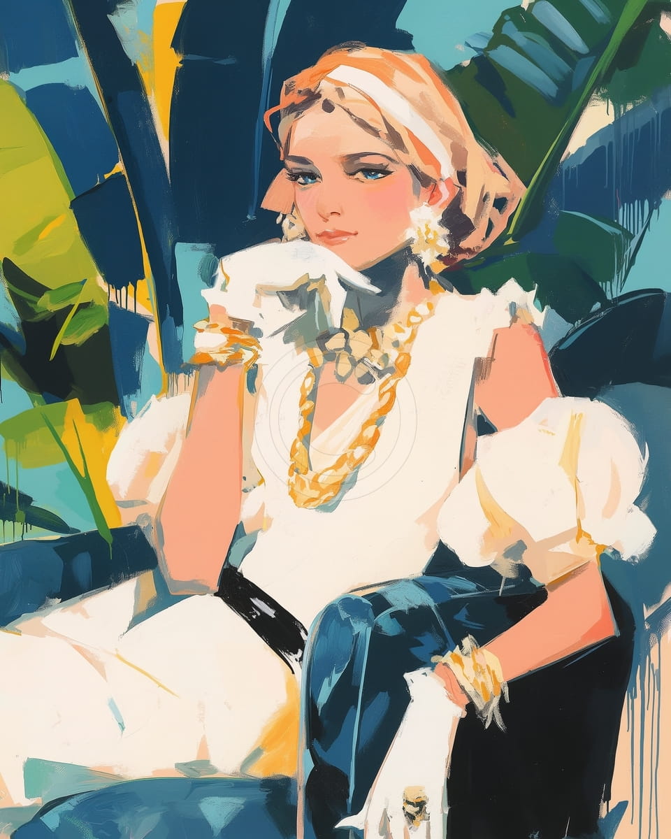 La fille aux gants blancs