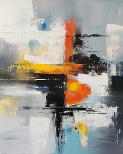 Abstrakte Komposition kratzen