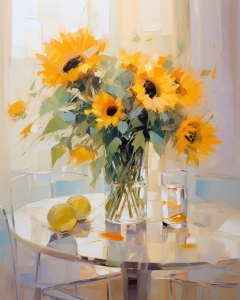 Pastell-Sonnenblume