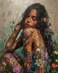 Fille florale