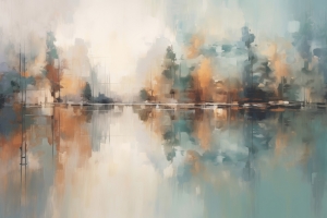 Paesaggio con alberi