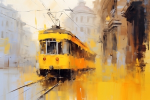 Tram astratto