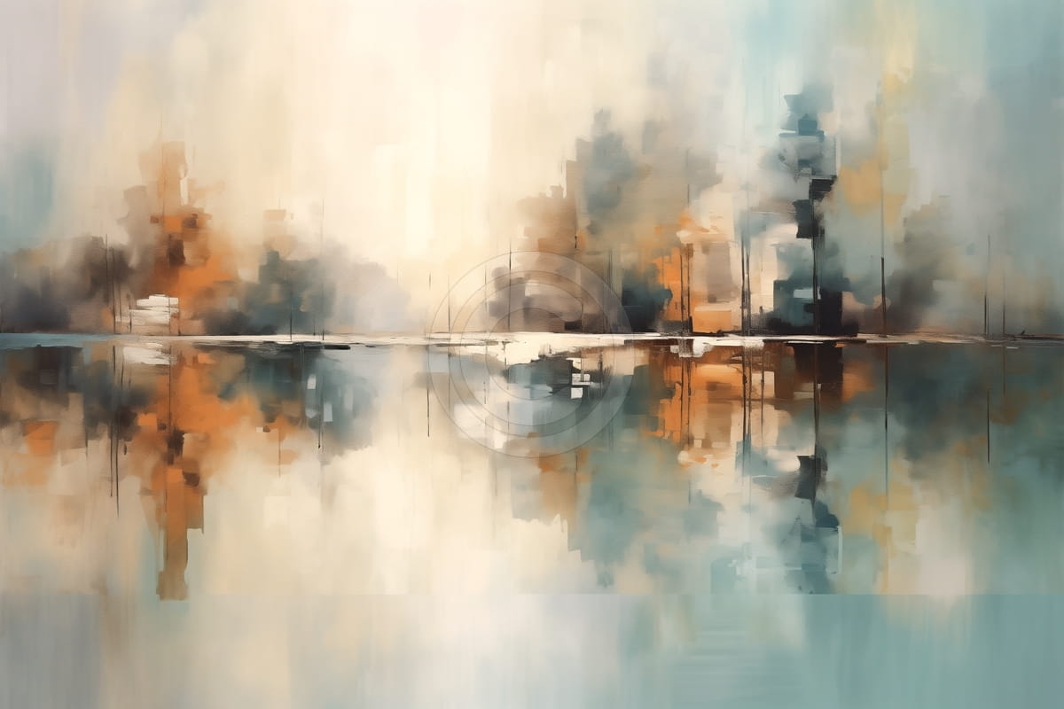 Sommerlandschaft mit Bäumen