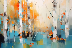 Paysage abstrait atmosphérique