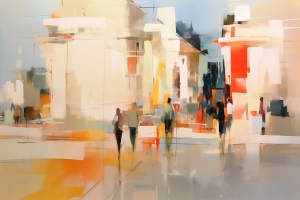 Paisaje urbano abstracto