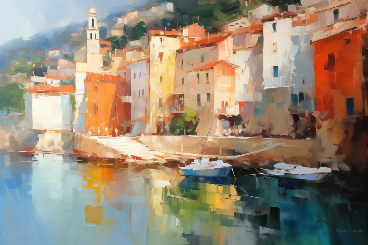 Città italiana sul mare