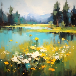 Paysage de clairi&egrave;re