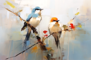 Colorful birds