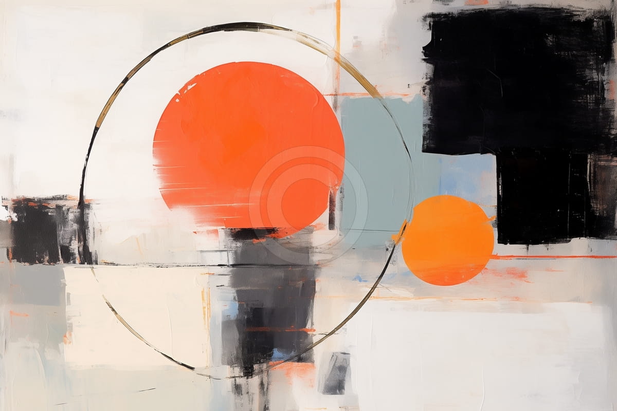 Composition abstraite avec du noir