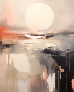 Der Mond &uuml;ber dem Meer