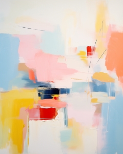 Composition estivale abstraite