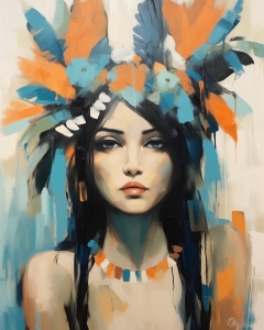 Ritratto di donna amazzonica