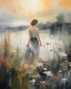  A la orilla del lago