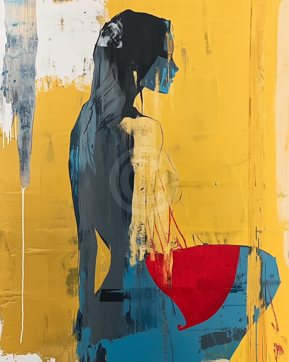 Retrato moderno abstracto