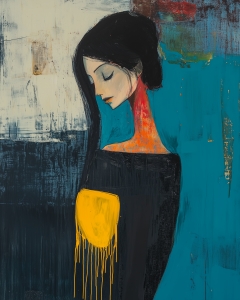 La chica del pelo largo