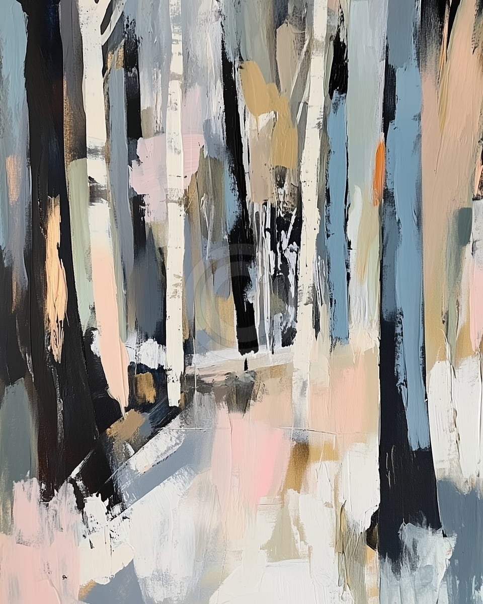 Foresta astratta colorata