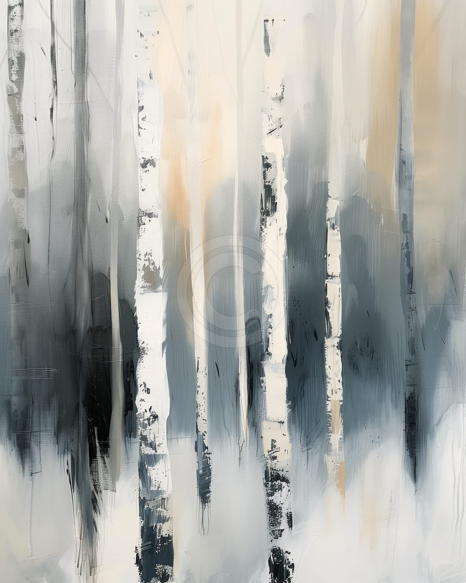 Niebla sobre los abedules