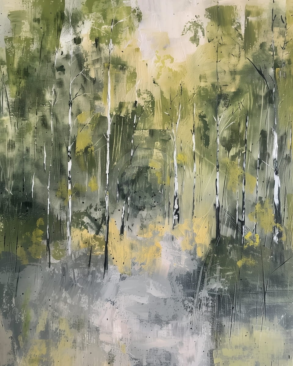 Paysage semi-abstrait