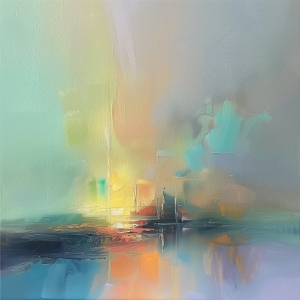 Amanecer sobre el mar