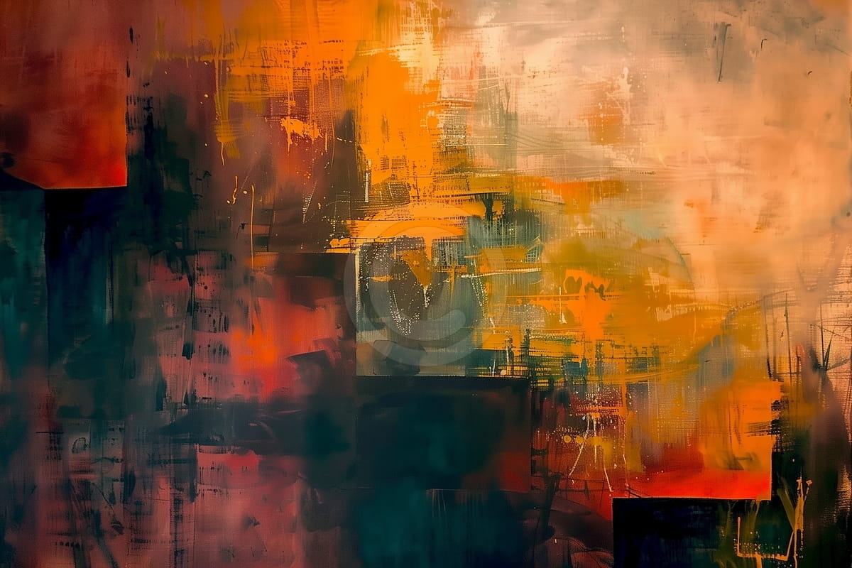 Lumière rouge abstraite