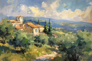 Toskanische Landschaft