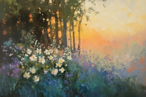 Flowers in the forest