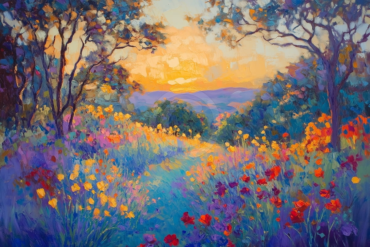 Blumen und Bäume