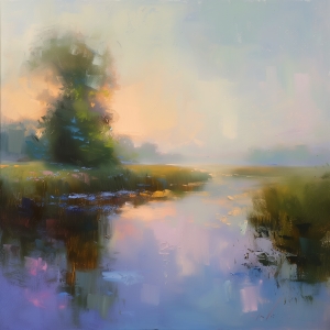 Paesaggio sfocato impressionista