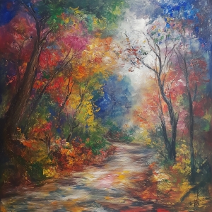 Serata nella foresta