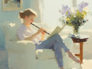 Das M&auml;dchen mit der Fl&ouml;te