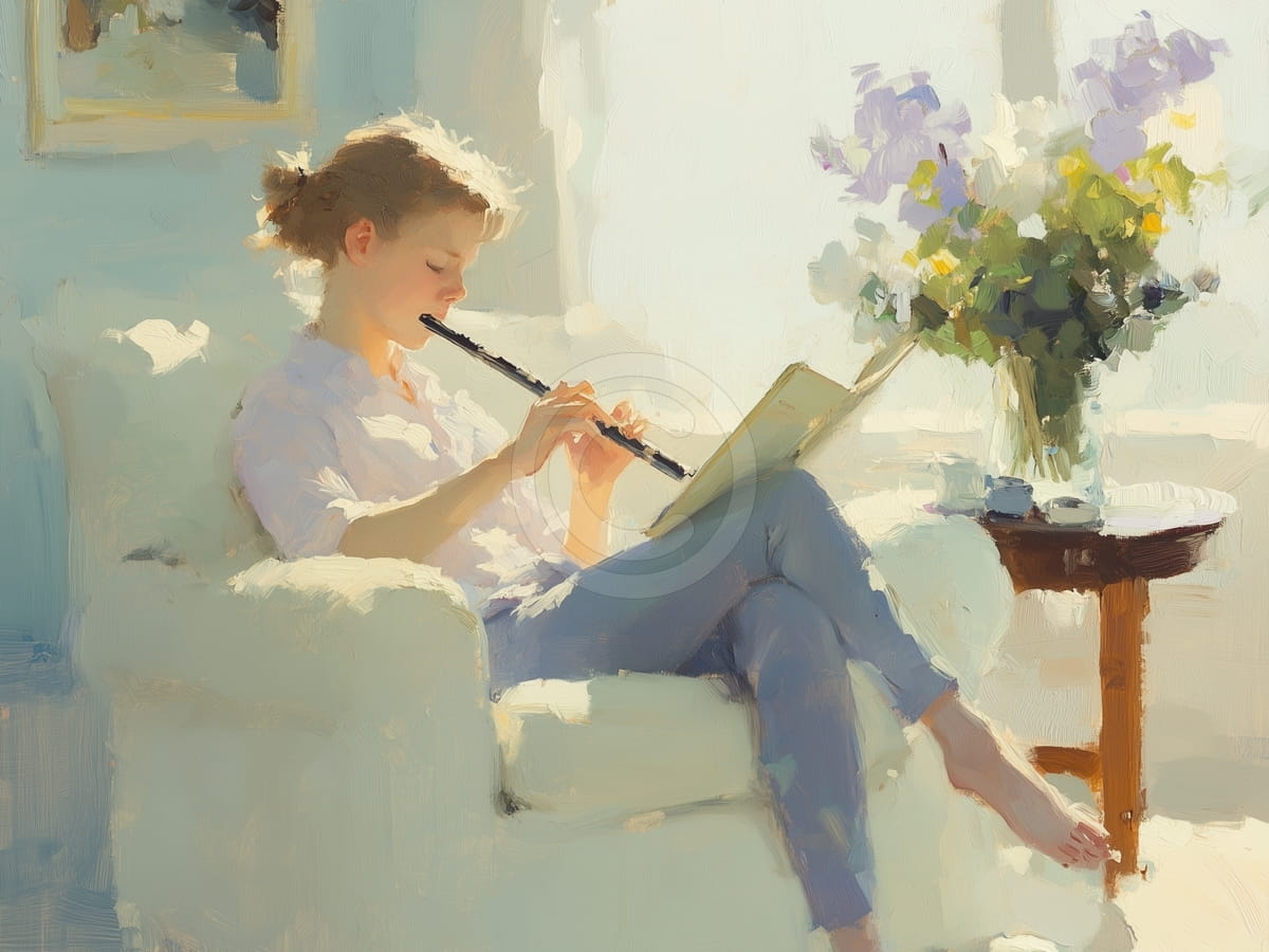 La fille à la flûte