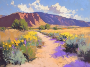 Amerikanische Sommerlandschaft