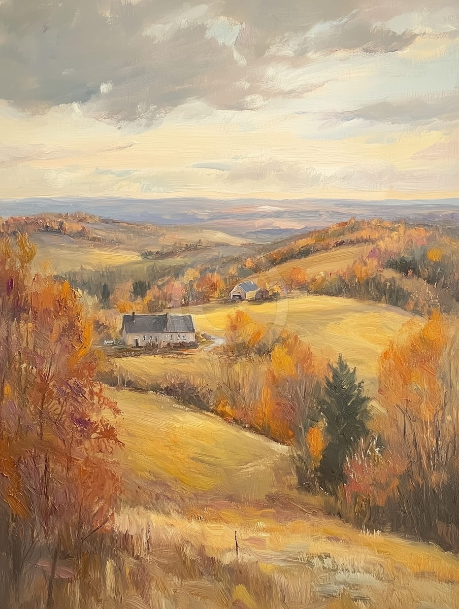 Paysage de campagne classique