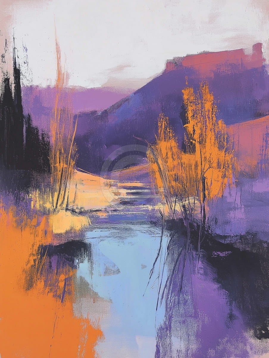 Un beau ruisseau d'automne