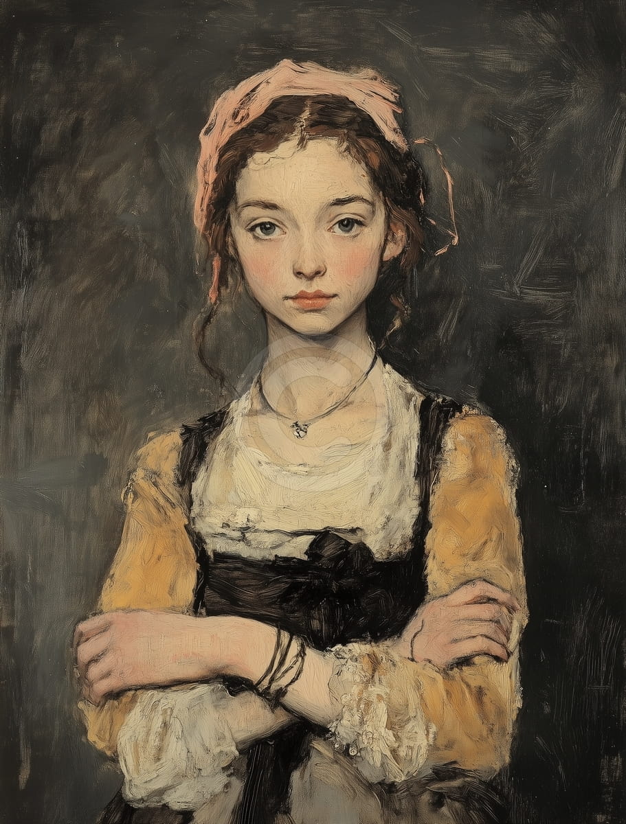 Ritratto classico di una ragazza