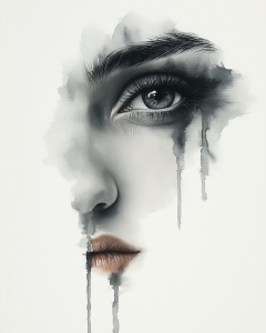 Retrato en blanco y negro