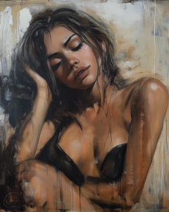 Femme aux traits doux