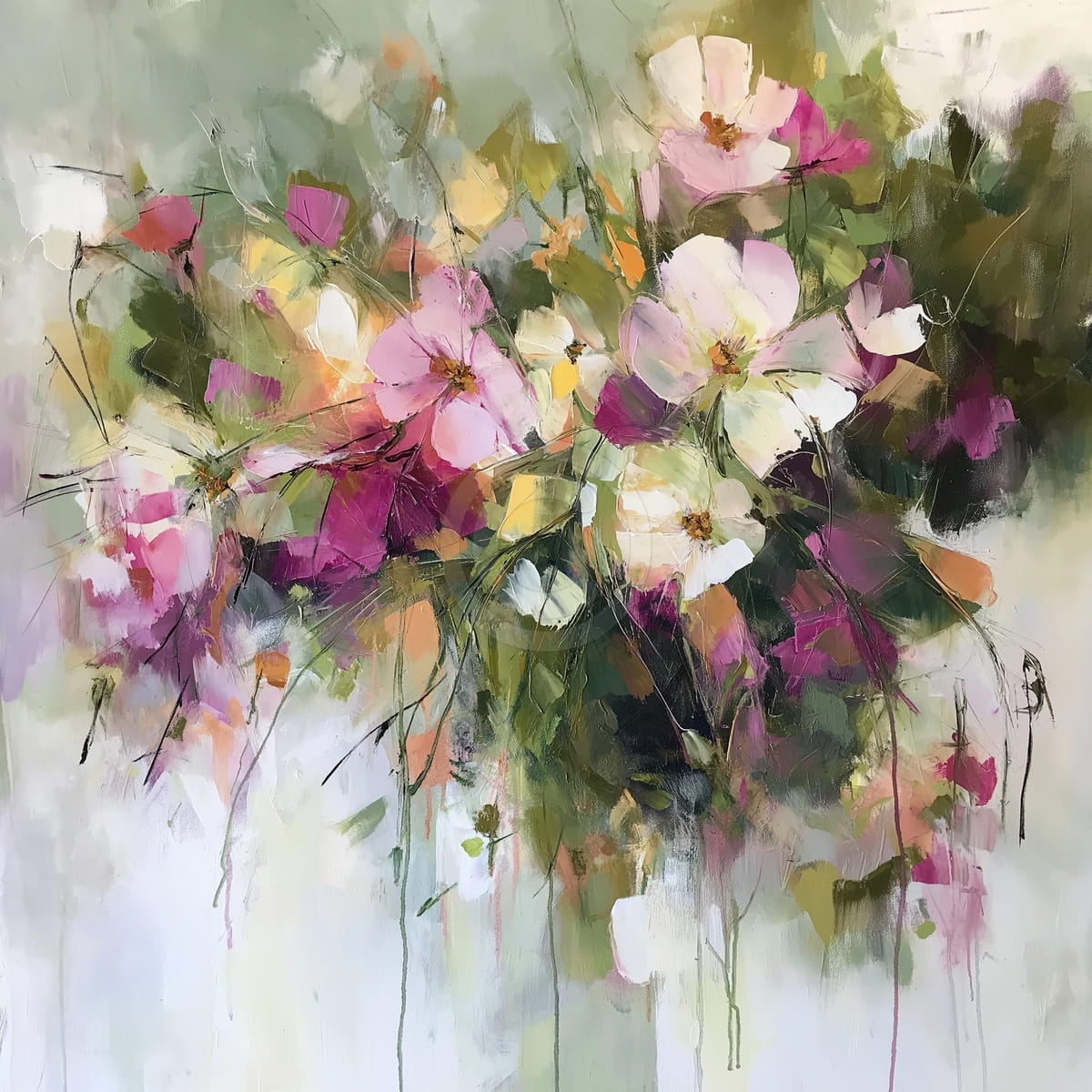 Bodegón clásico con flor