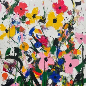 Natura morta estiva con fiori