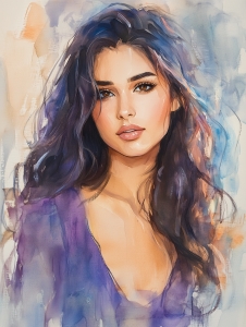 Retrato sensual de una mujer