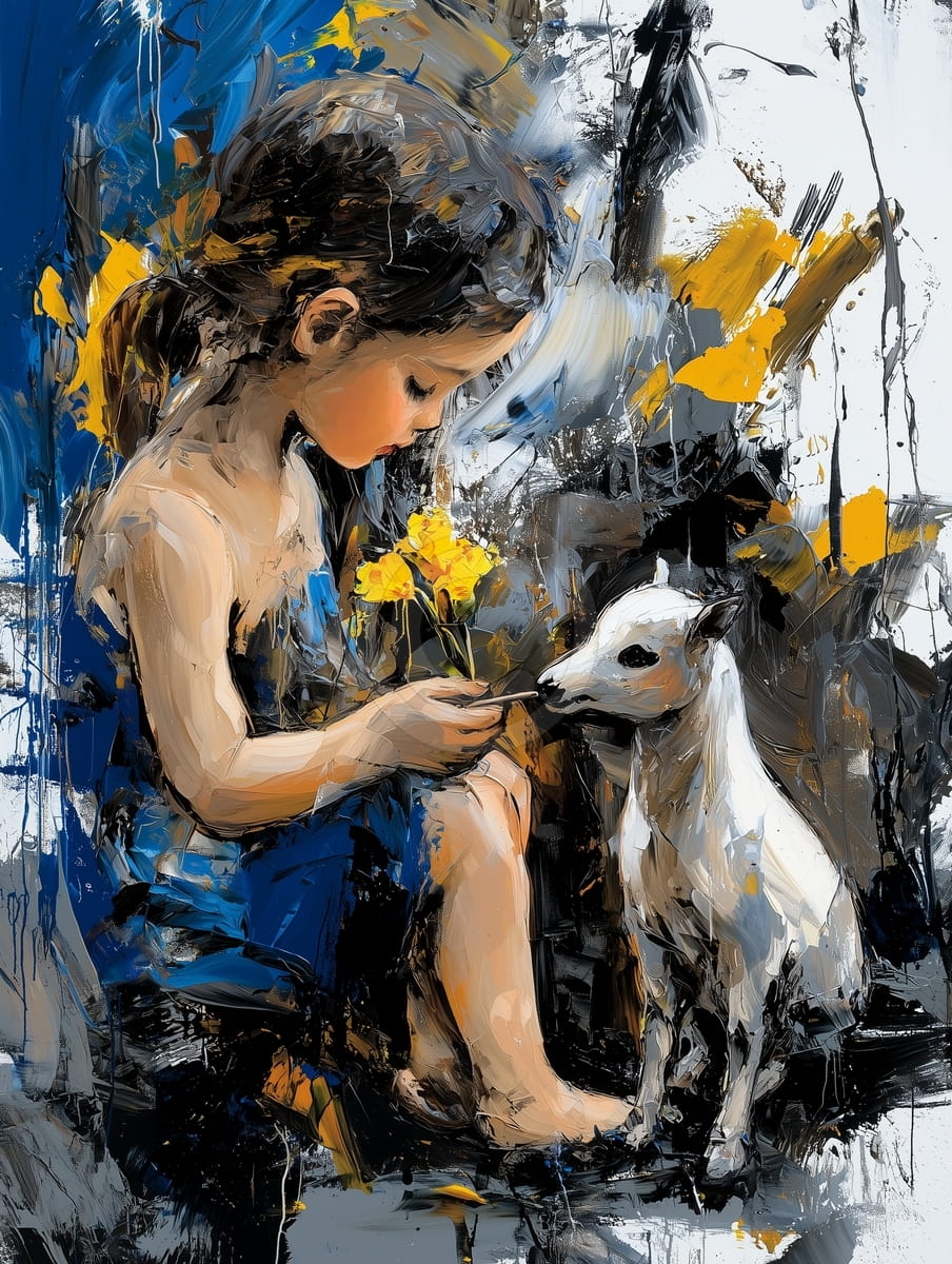 La fille à l'agneau