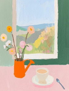 Nature morte aux pastels
